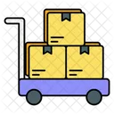 Gepackwagen Gepacktrolley Handtrolley Symbol