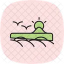 Gepflugtes Land Gepflugt Land Symbol