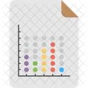 Gepunktet Diagramm Geschaft Symbol