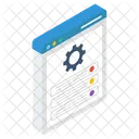 Gerador De Paginas Da Web Interface De Pagina Manutencao De Sites Ícone