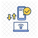 Geräteübergreifende Synchronisierung  Symbol