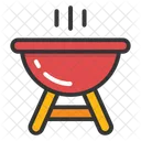 Gerauchert Grillen Barbecue Symbol