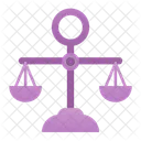 Recht Gleichheit Gleichgewicht Symbol