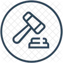 Richter Gesetz Hammer Symbol