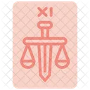 Gerechtigkeit Gleichgewicht Tarot Symbol