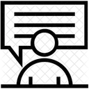 Bate Papo Negocios Usuario Ícone