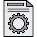 Gerenciamento De Arquivos Engrenagem Roda Ícone