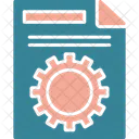 Gerenciamento De Arquivos Engrenagem Roda Ícone