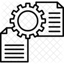 Gerenciamento De Arquivos Engrenagem Roda Ícone