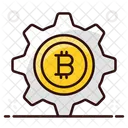 Gerenciamento De Bitcoin Gerenciamento De Btc Gerenciamento De Blockchain Ícone