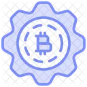 Icone De Linha Cripto Atm Duotone Icon