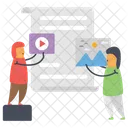 Gerenciamento De Conteudo Sistema De Gerenciamento De Conteudo Cms Ícone