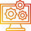 Gerenciamento De Dados Cms Engrenagens Ícone