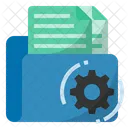 Gerenciamento De Documentos Documentacao Pasta Ícone