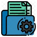 Gerenciamento De Documentos Documentacao Pasta Ícone