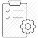 Icone Thinline De Gerenciamento De Projeto Ícone