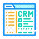 Crm Web Site Ícone