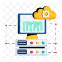 Gerenciamento De Servidores Servico Em Nuvem Servidor Em Nuvem Ícone