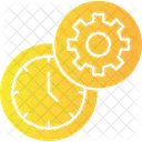 Gerenciamento De Tempo Tempo De Trabalho Eficiente Alocacao De Tempo Produtivo Ícone