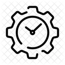 Tempo Gerenciamento Configuracoes Ícone