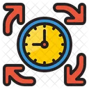 Gerenciamento De Tempo Transferencia Setas Icon