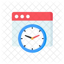 Gerenciamento de tempo do site  Ícone