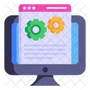 Desenvolvimento Web Gerenciamento Web Configuracao De Sites Ícone