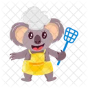 Koala Chef Cozinheiro Animal Icon