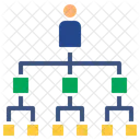 Gerente Ejecutivo Empresa Jerarquia Diagrama Arbol Genealogico Lider Icono