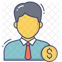Gerente De Finanzas Salario De Empleado Humano Icono