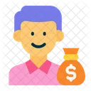 Inversión del gerente  Icono