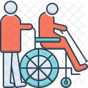 Geriatrics Therapy Wheelchair Icon