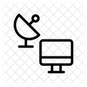 Schussel Satellit LCD Symbol