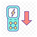 Geringere Belastung des Stromnetzes  Symbol