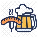 Germany Beer Sausage Icon