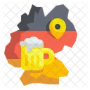 Germany Alcoholic Map Icon
