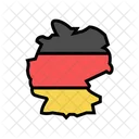 Germany Germany Flag Map Germany Political Map Icon
