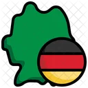 Germany Flag Maps And Location Cultures Icon
