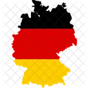 Germany  flag map  Icon