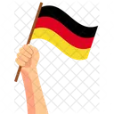 Germany Hand Holding Nation Symbol Icon