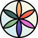 Germe Da Vida Flor Petalas Ícone