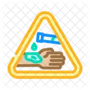 Corrosivo Blanqueador Limpio Icono