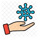 Germs in hand  Icon