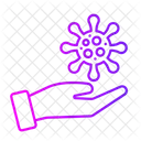 Germs in hand  Icon