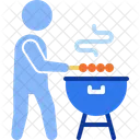 Gerostet Grill BBQ Symbol