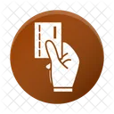 Geschaft Schnitt Hand Symbol