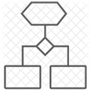 Geschaft Prozess Diagramm Symbol