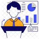 Geschäfts Präsentation  Symbol