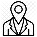 Geschäftsadresse Symbol