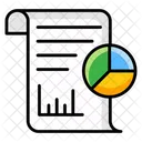 Datenberichterstattung Unternehmensstatistiken Datenanalyse Symbol